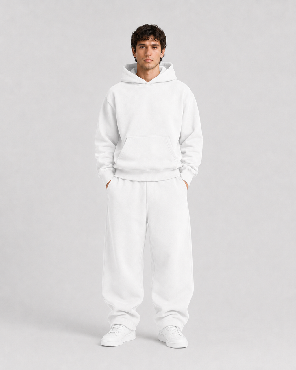 Core Fleece Hoodie (White)