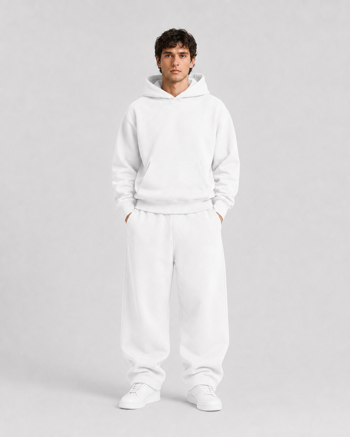 Core Fleece Hoodie (White)