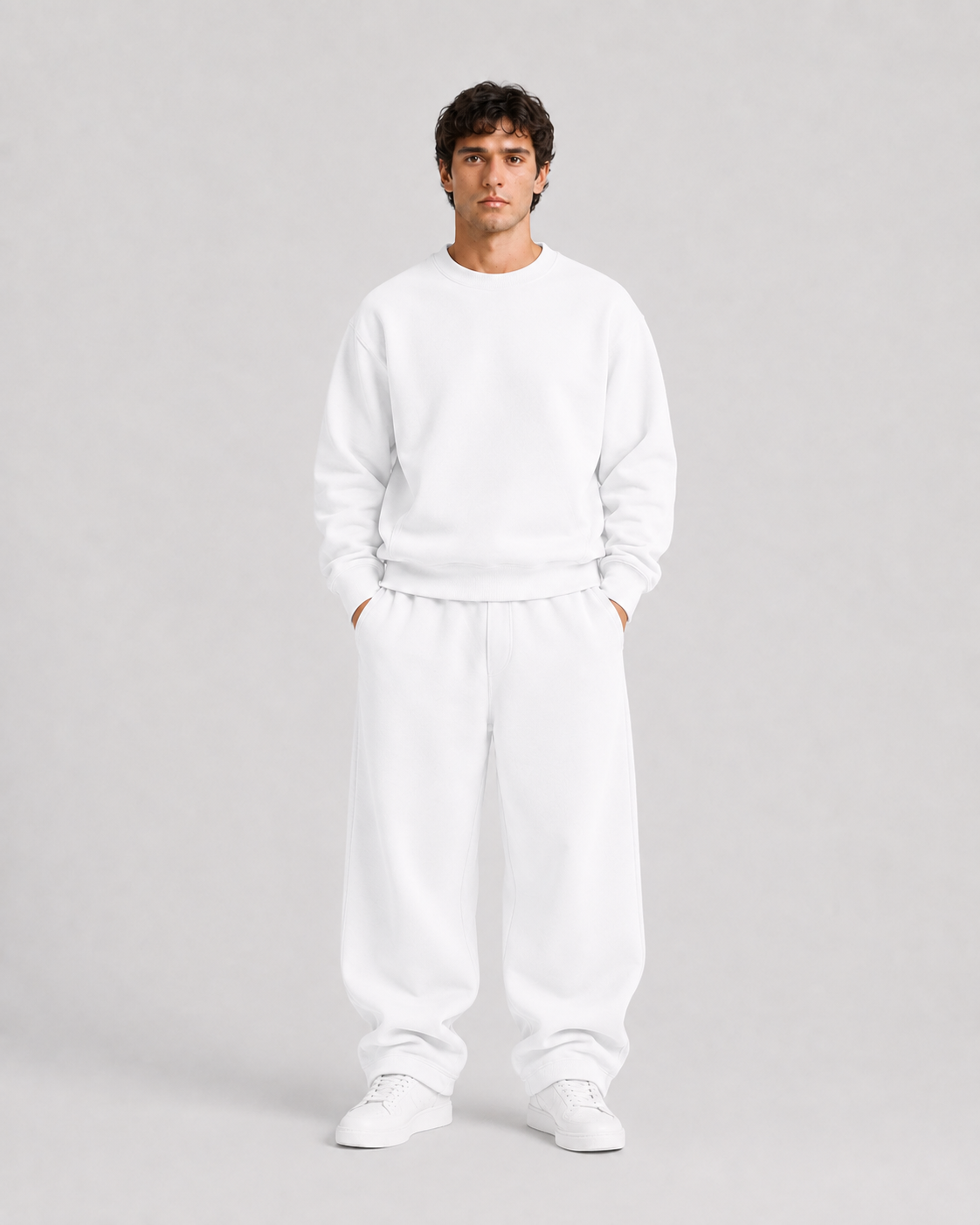 Core Fleece Sweatshirt (White)