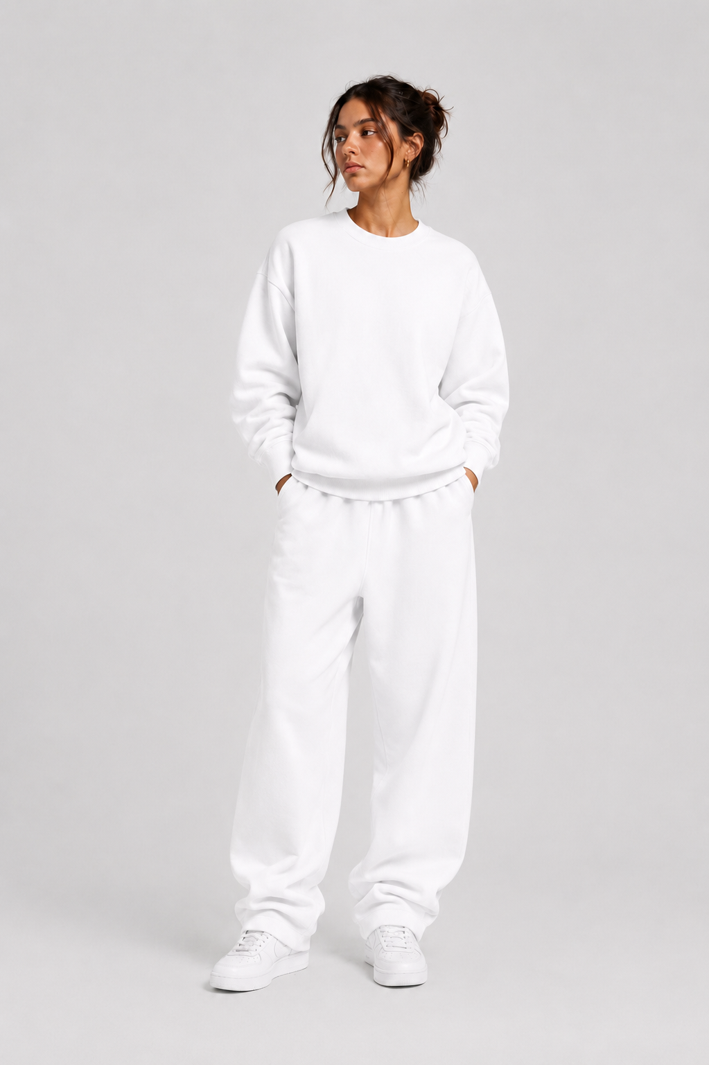 Core Fleece Sweatshirt (White)