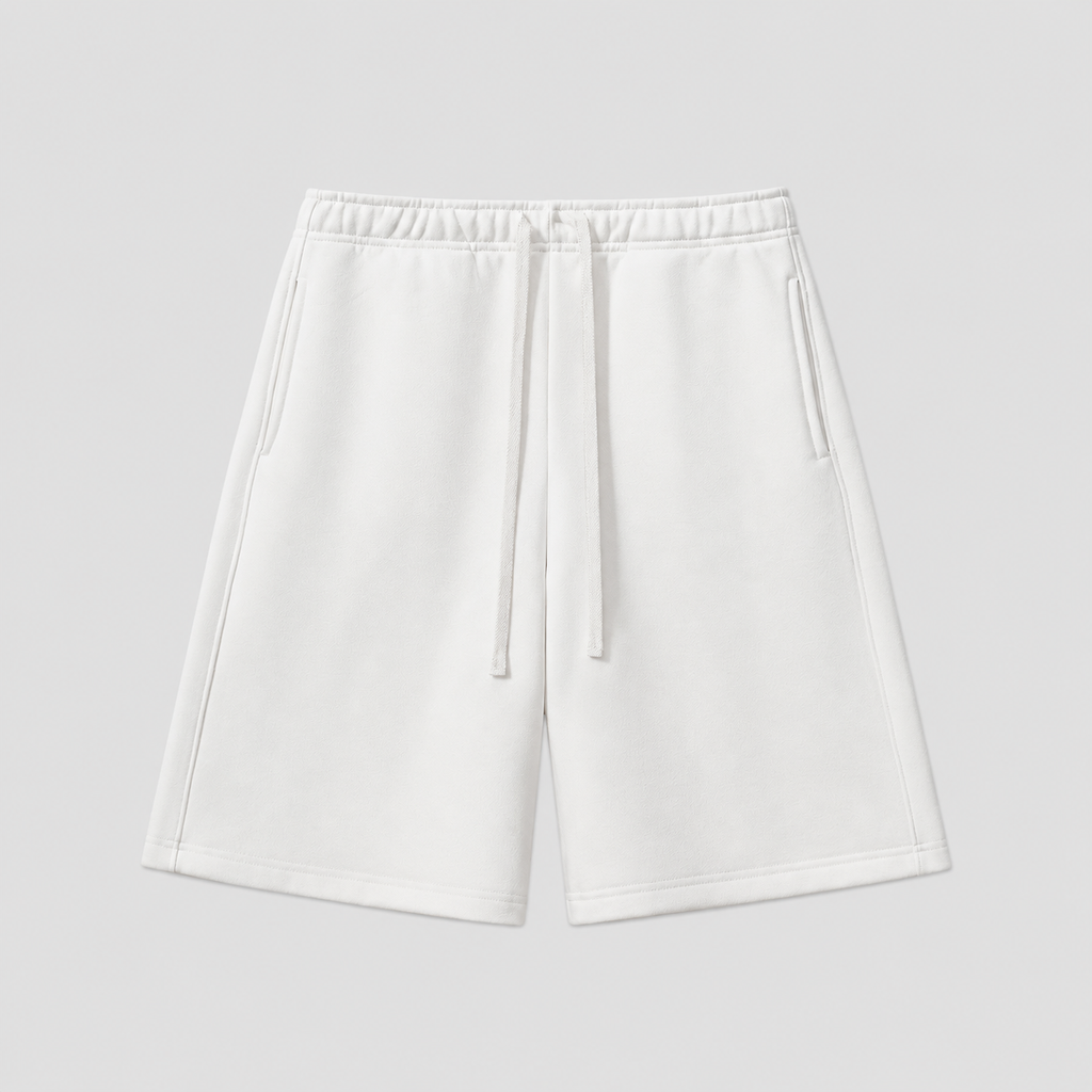 Core Heavyweight Fleece Shorts (White)
