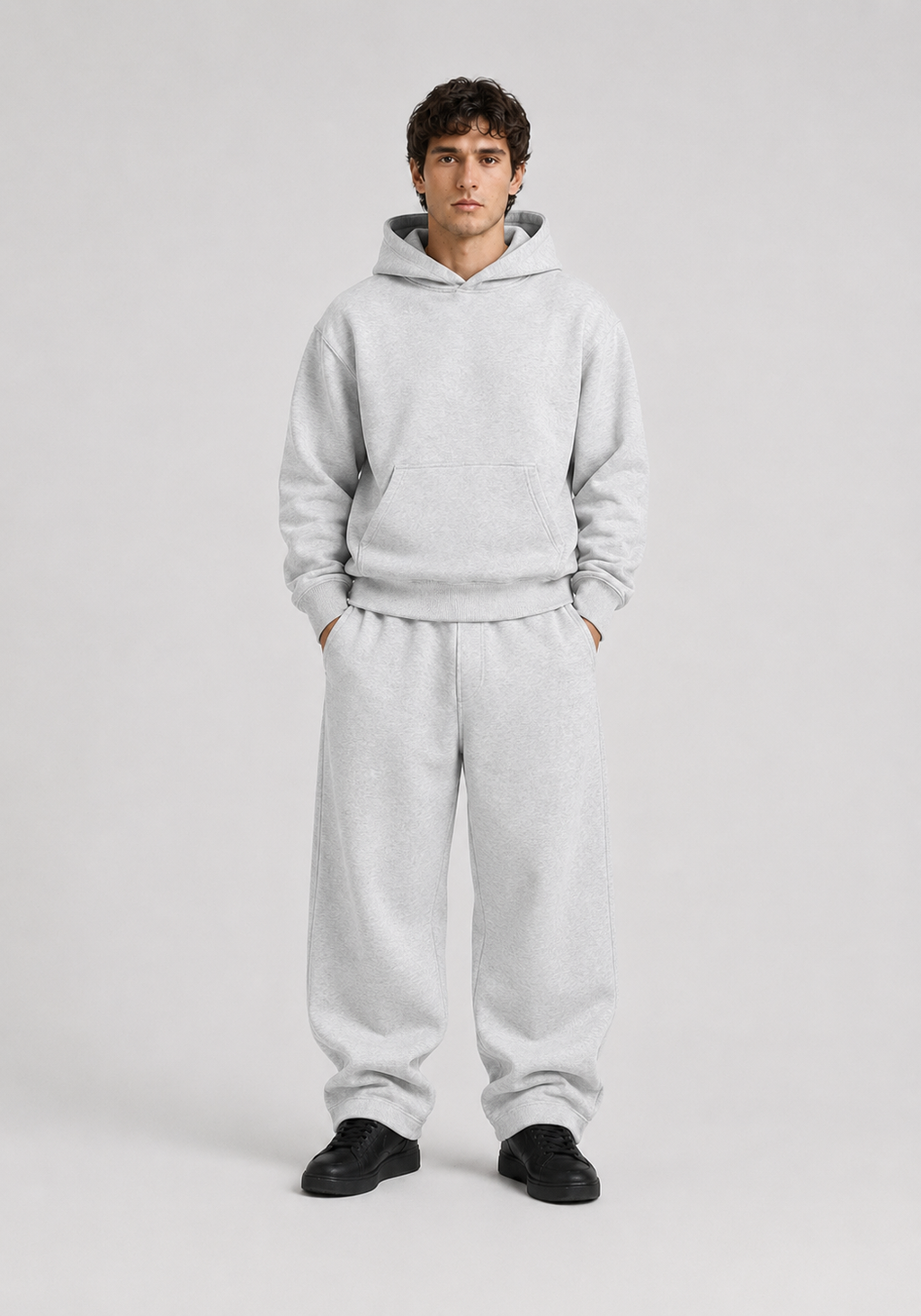 Core Fleece Hoodie (Flower Gray)