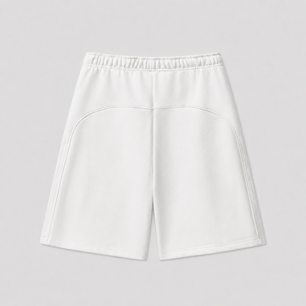 Core Heavyweight Fleece Shorts (White)