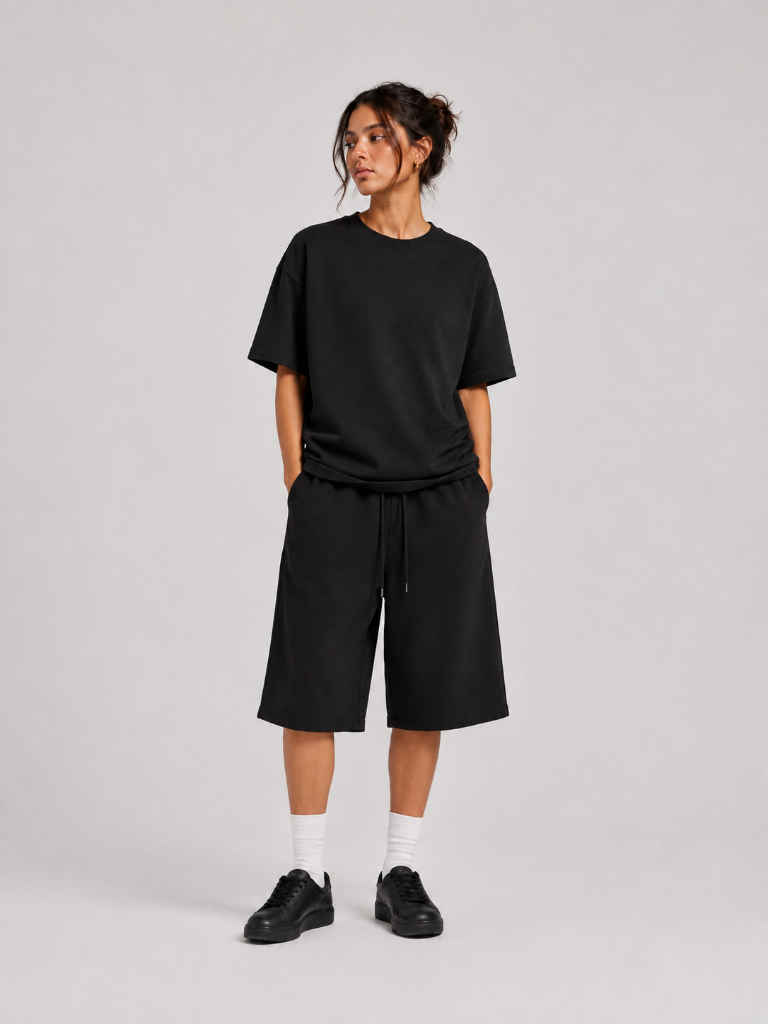 Core Heavyweight Fleece Shorts (Black)
