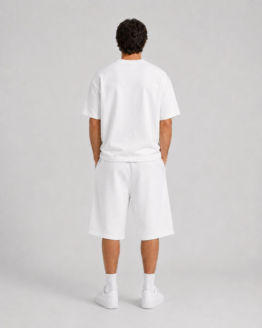 Core Heavyweight Fleece Shorts (White)