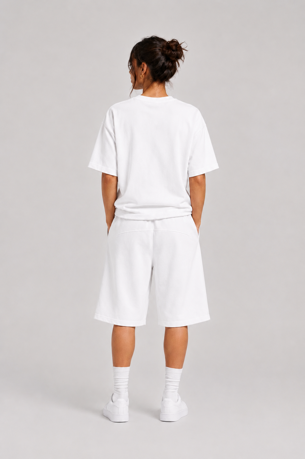 Core Heavyweight Fleece Shorts (White)