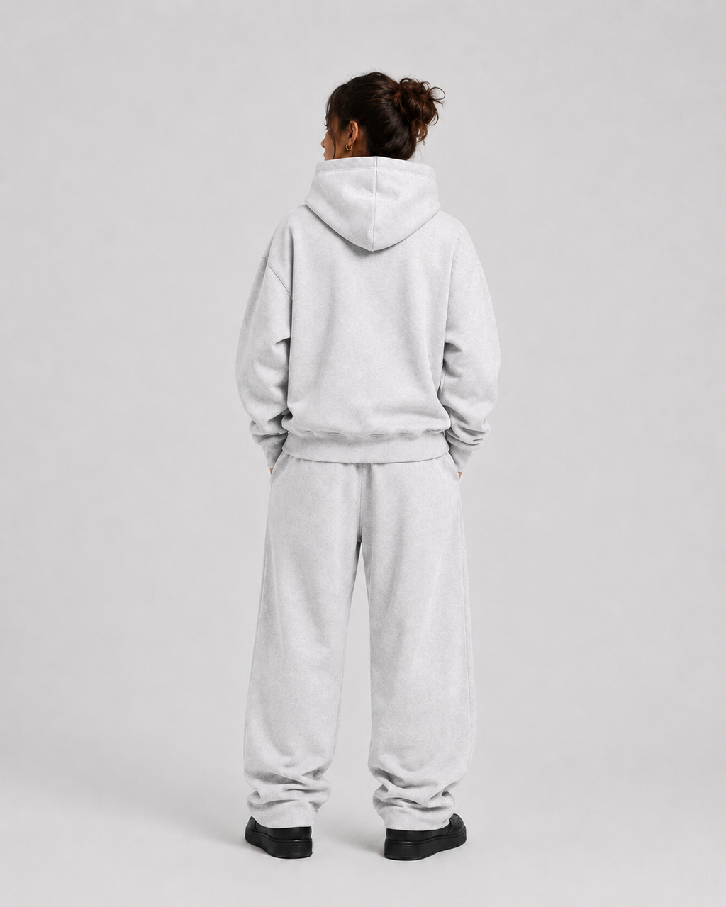 Core Fleece Hoodie (Flower Gray)
