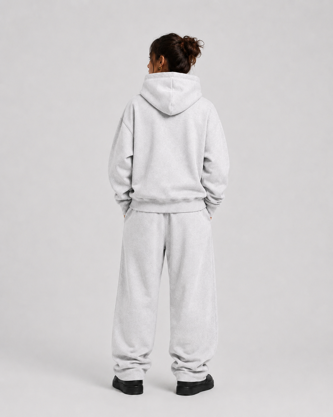 Core Fleece Hoodie (Flower Gray)