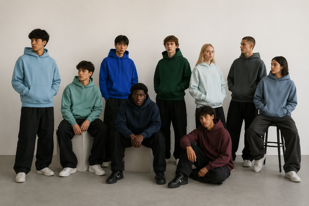 Core Fleece Hoodie (Cool Colour Selection) SAMPLE SALE